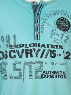 Herren Southern Territory Herren Henleyshirt mit Frontprint