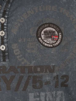 Herren Southern Territory Herren Henleyshirt mit langem Arm