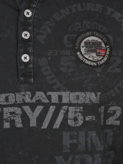 Herren Southern Territory Herren Henleyshirt mit langem Arm