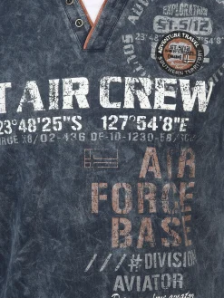 Herren Southern Territory Herren Henleyshirt mit Print