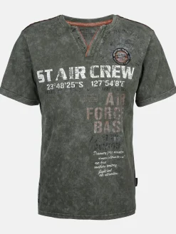 Herren Southern Territory Herren Henleyshirt mit Print