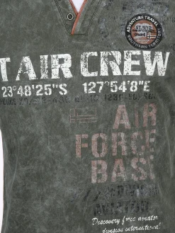 Herren Southern Territory Herren Henleyshirt mit Print