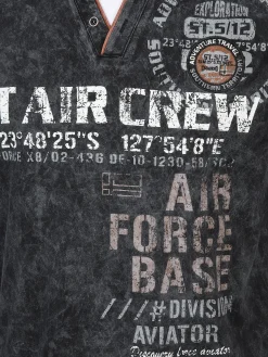 Herren Southern Territory Herren Henleyshirt mit Print