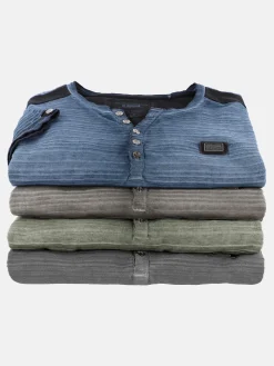 Herren Southern Territory Herren Henleyshirt mit Struktur