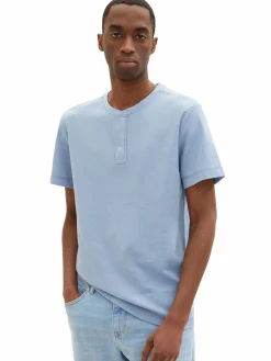 Herren Tom Tailor Herren Henleyshirt mit Struktur