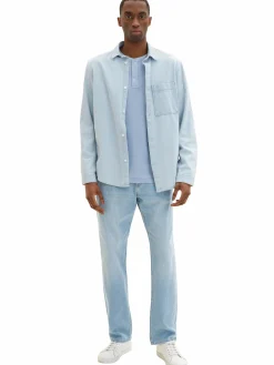 Herren Tom Tailor Herren Henleyshirt mit Struktur