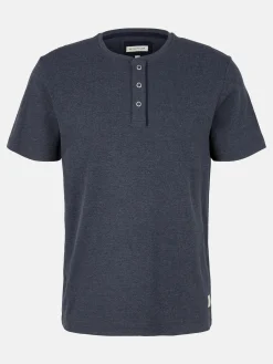 Herren Tom Tailor Herren Henleyshirt mit Struktur