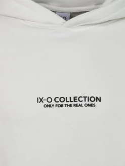 Herren IX-O Herren Hoodie mit kleinem Schriftprint