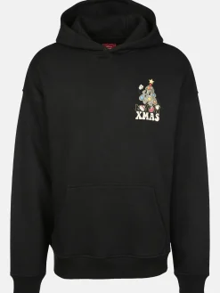 Herren Sublevel Herren Hoodie mit Weihnachtsmotiv