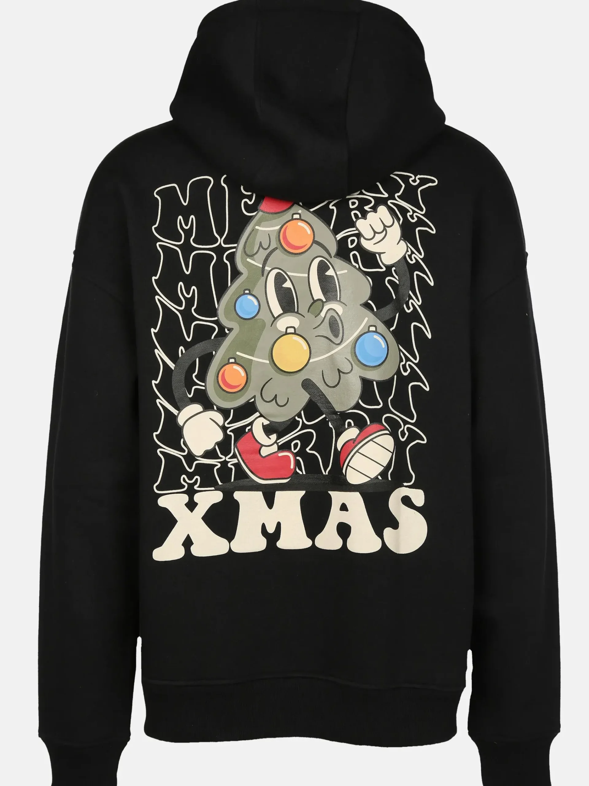 Herren Sublevel Herren Hoodie mit Weihnachtsmotiv