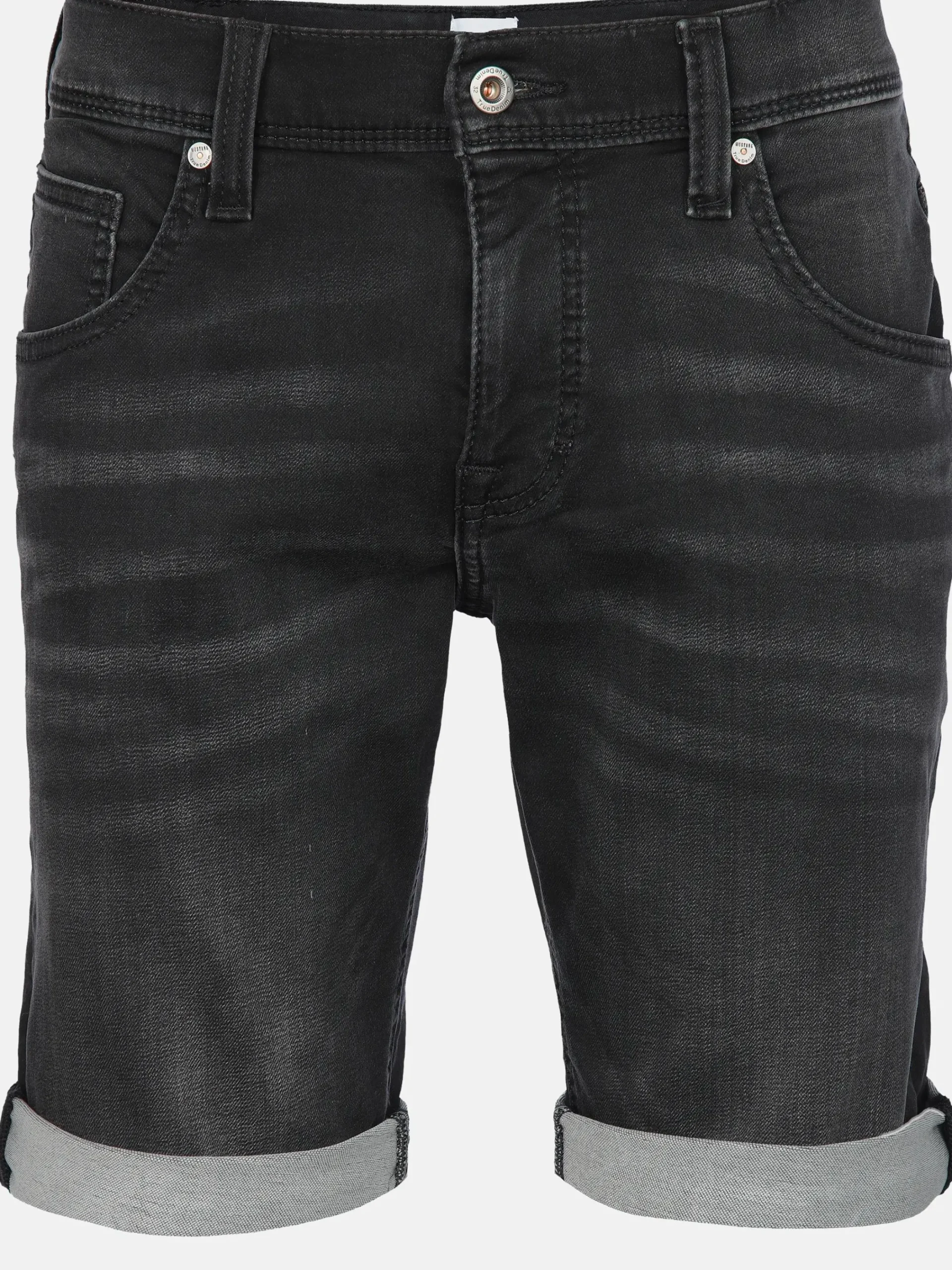 Herren Mustang Herren Jeansshorts in dunkler Waschung