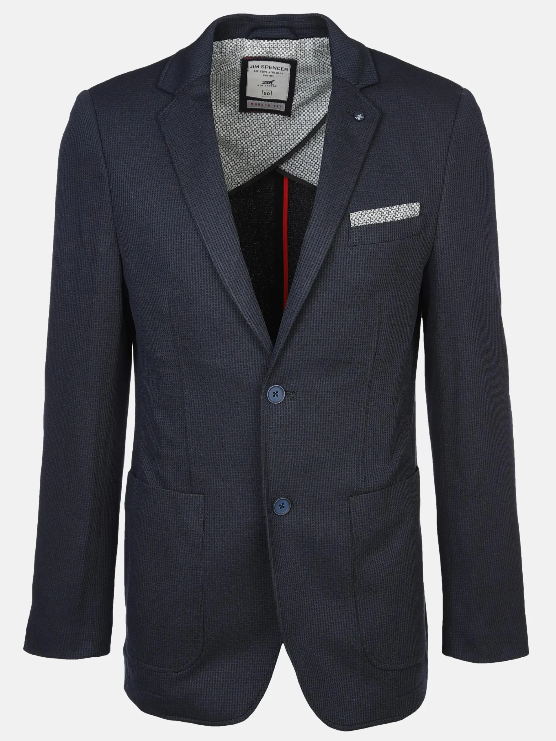 Herren Jim Spencer Herren Jerseysakko in Waffeloptik