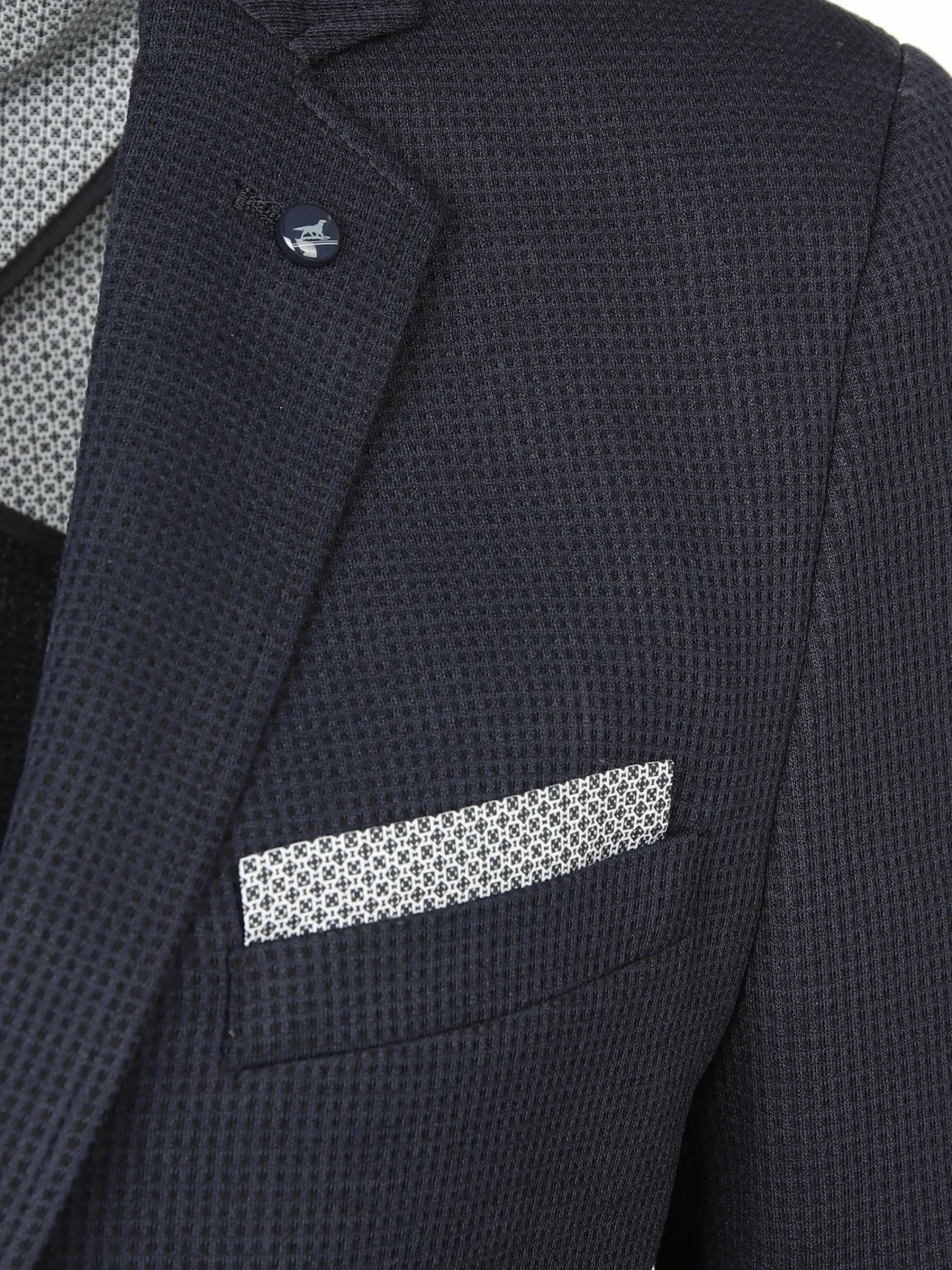 Herren Jim Spencer Herren Jerseysakko in Waffeloptik