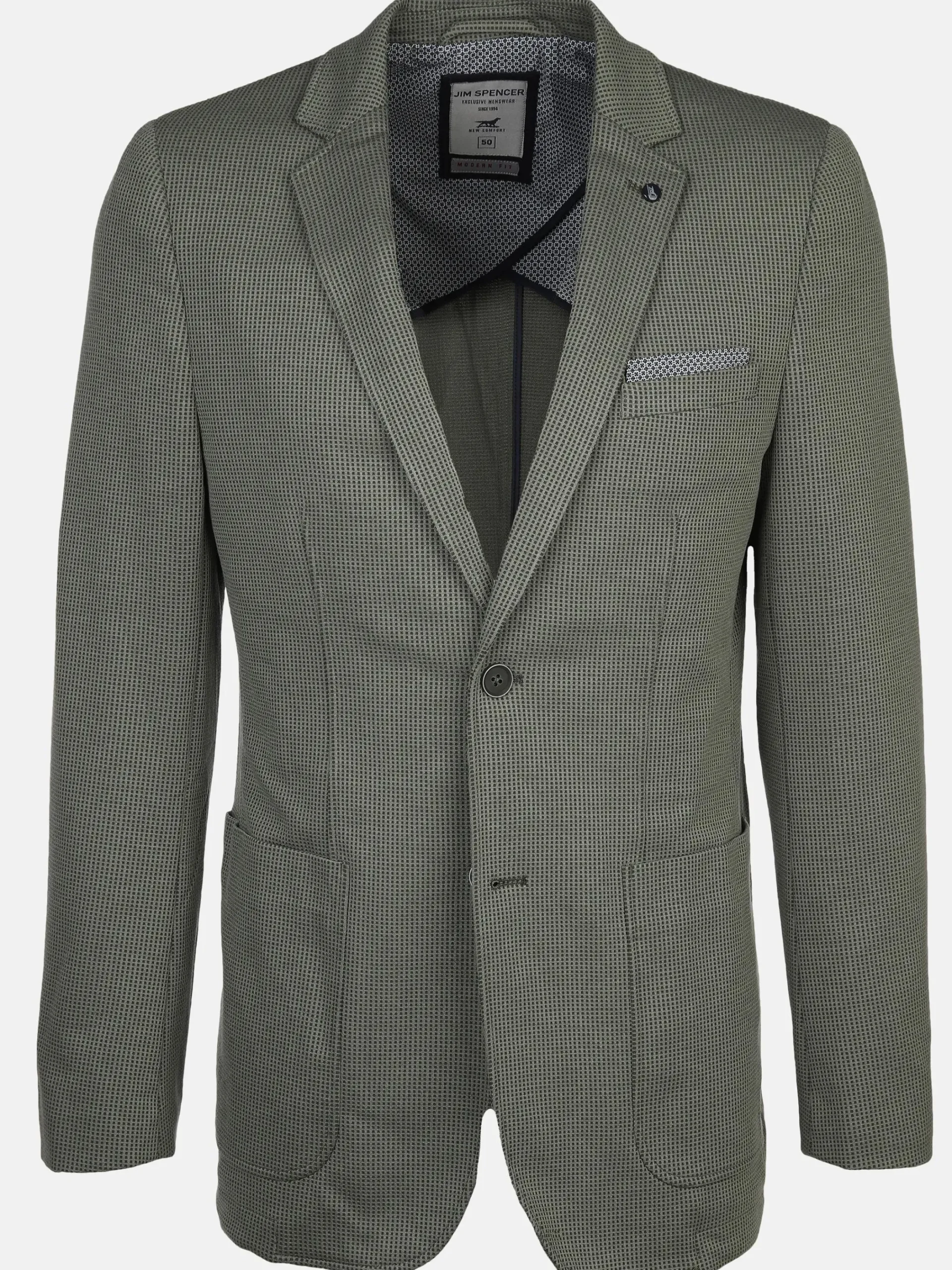Herren Jim Spencer Herren Jerseysakko in Waffeloptik