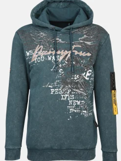 Herren Southern Territory Herren Kapuzensweatshirt mit Print und Schrift