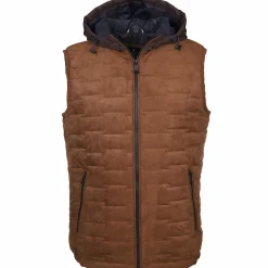 Herren Jim Spencer Herren Kapuzenweste aus Velour