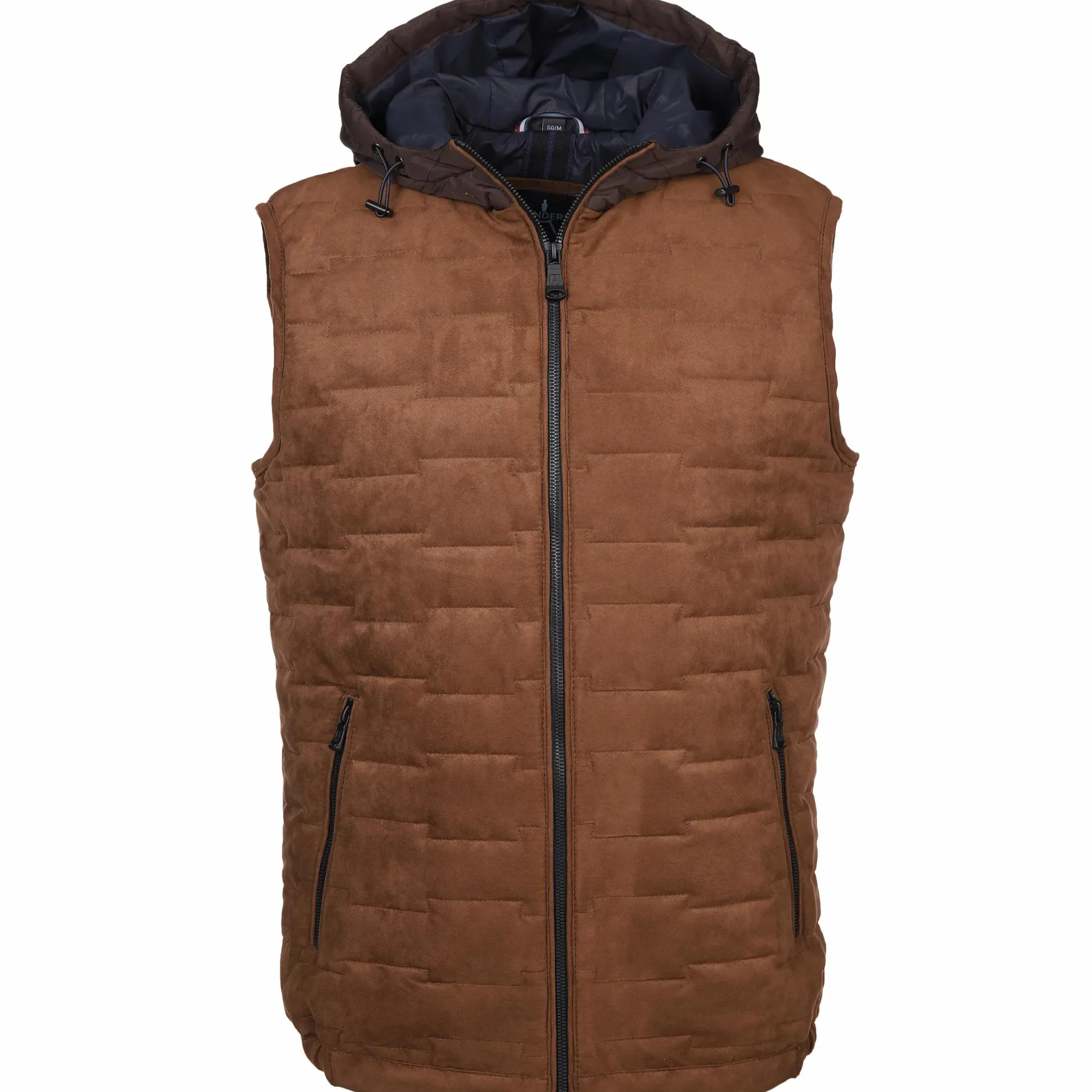 Herren Jim Spencer Herren Kapuzenweste aus Velour