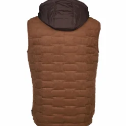 Herren Jim Spencer Herren Kapuzenweste aus Velour