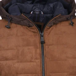 Herren Jim Spencer Herren Kapuzenweste aus Velour