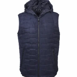 Herren Jim Spencer Herren Kapuzenweste aus Velour