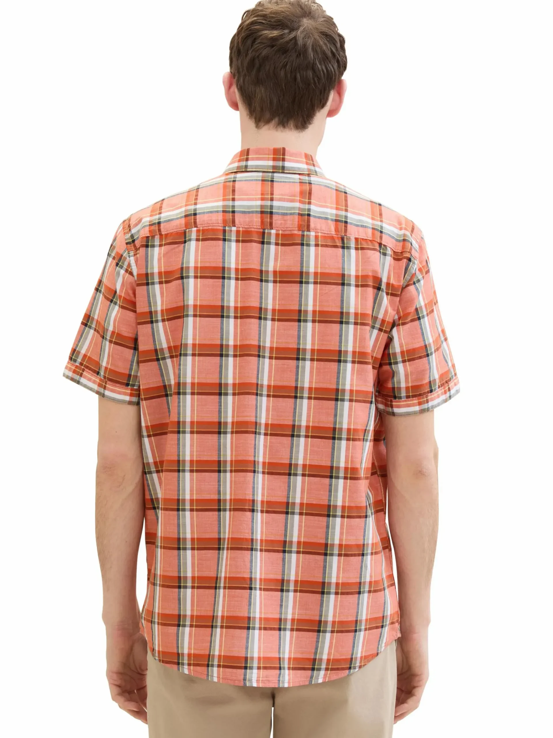 Herren Tom Tailor Herren Karohemd mit kurzem Arm