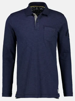 Herren Lerros Herren langarm Polohemd