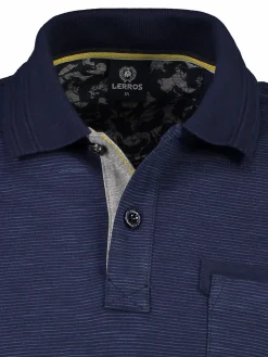 Herren Lerros Herren langarm Polohemd