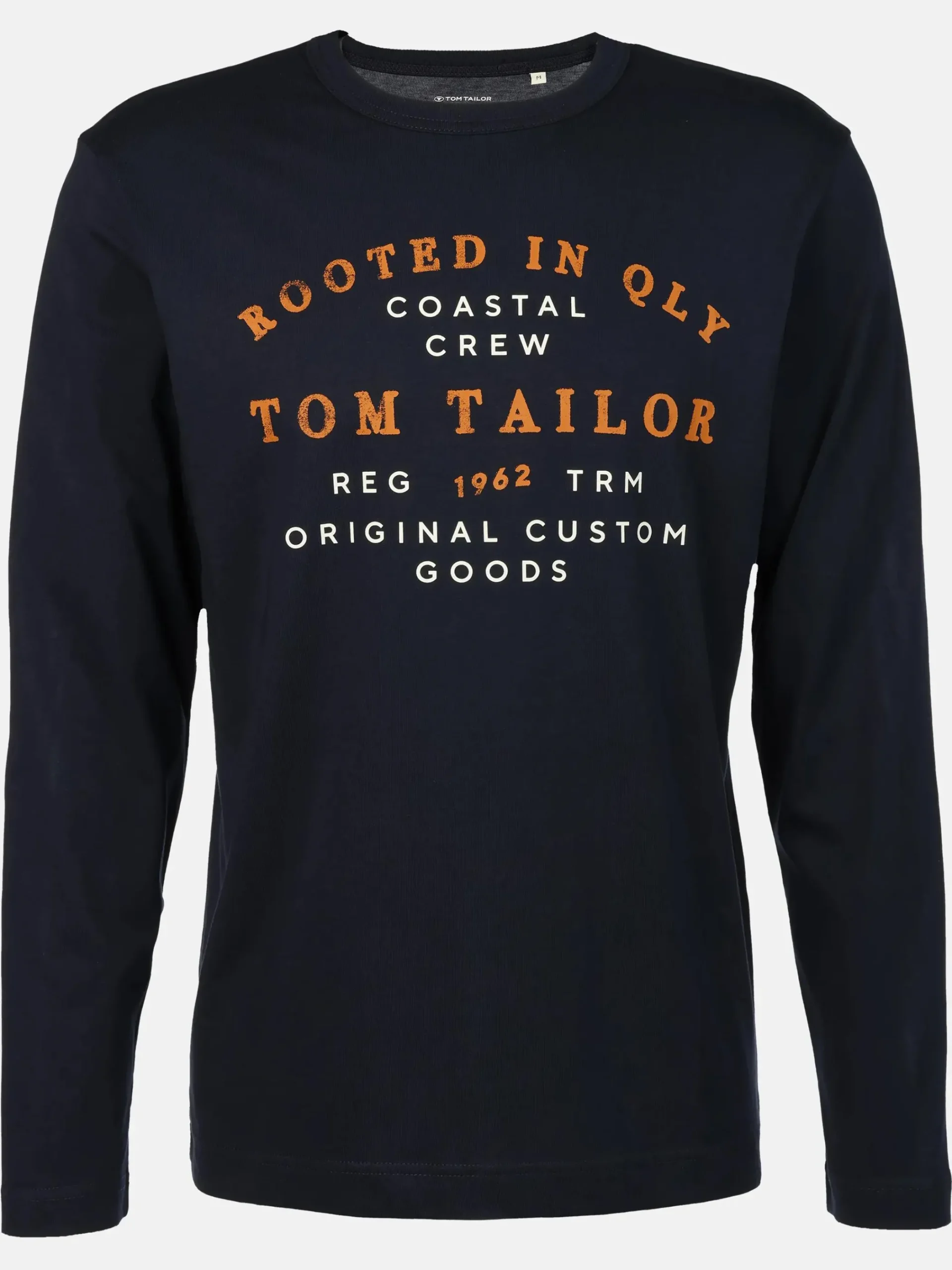 Herren Tom Tailor Herren Langarmshirt mit Frontprint