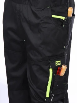 Herren Worker Herren Latz-Arbeitshose mit Neondetails