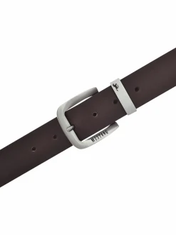 Herren Mustang Herren Ledergürtel mit Logo