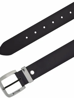 Herren Mustang Herren Ledergürtel mit Logo