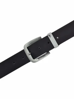 Herren Mustang Herren Ledergürtel mit Logo