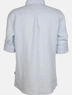 Herren Jim Spencer Herren Leinenhemd mit krempelbarem Ärmel