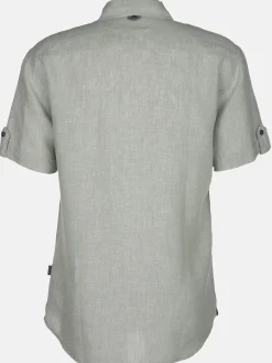Herren Jim Spencer Herren Leinenhemd mit Brusttasche