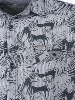 Herren Jim Spencer Herren Leinenhemd mit Brusttasche