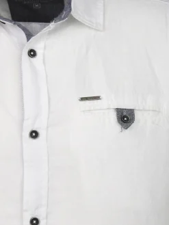 Herren Jim Spencer Herren Leinenhemd mit Brusttasche