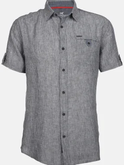 Herren Jim Spencer Herren Leinenhemd mit Brusttasche