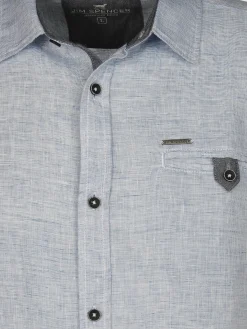 Herren Jim Spencer Herren Leinenhemd mit Brusttasche