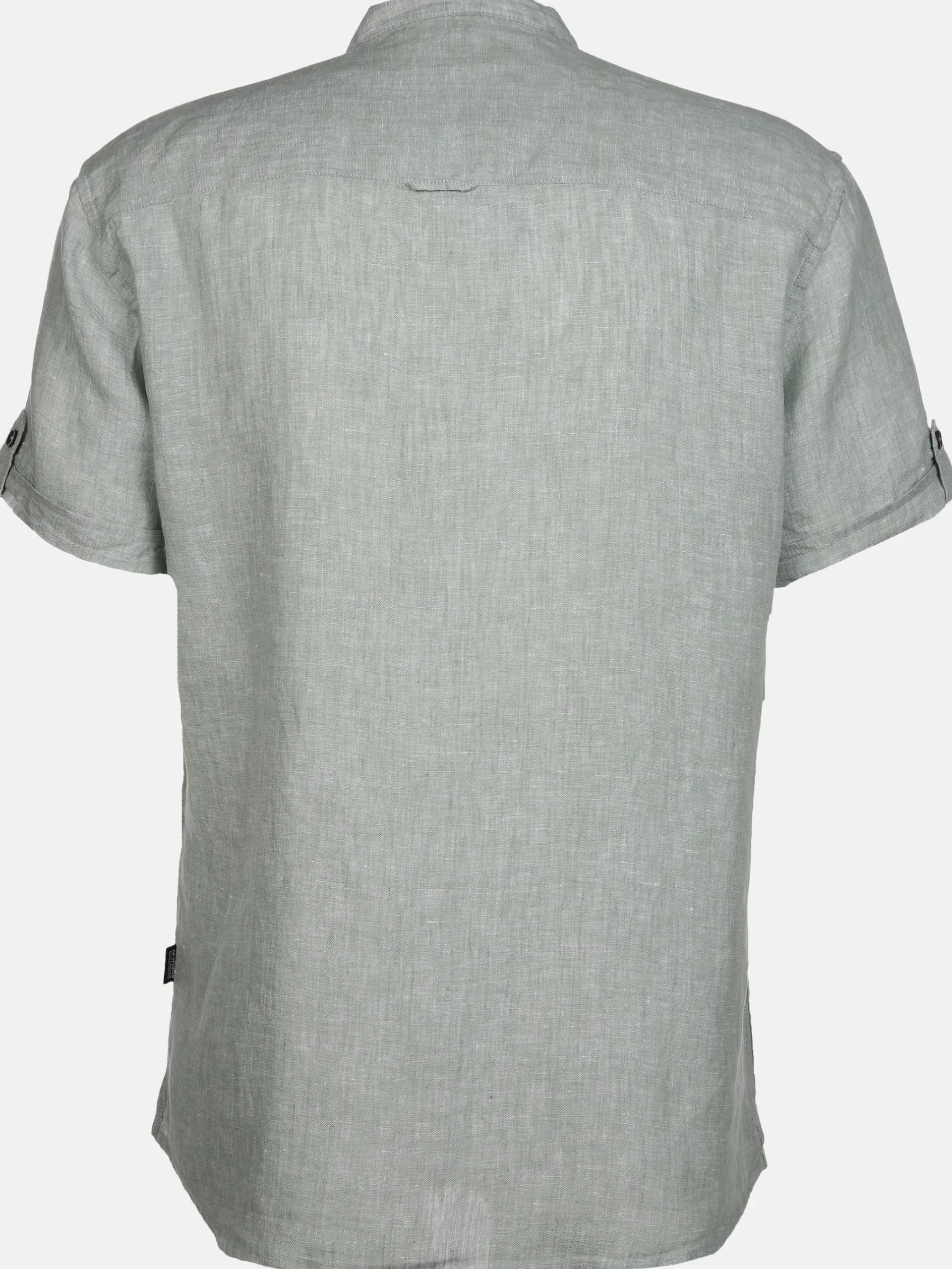 Herren Jim Spencer Herren Leinenhemd mit Stehkragen