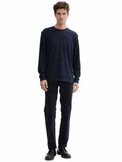 Herren Tom Tailor Herren Longsleeve mit Struktur