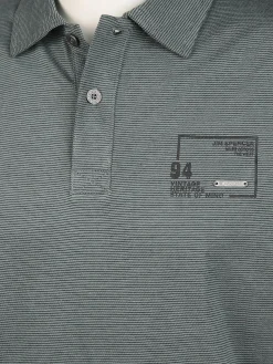 Herren Jim Spencer Herren Poloshirt mit feinen Linien durchzogen