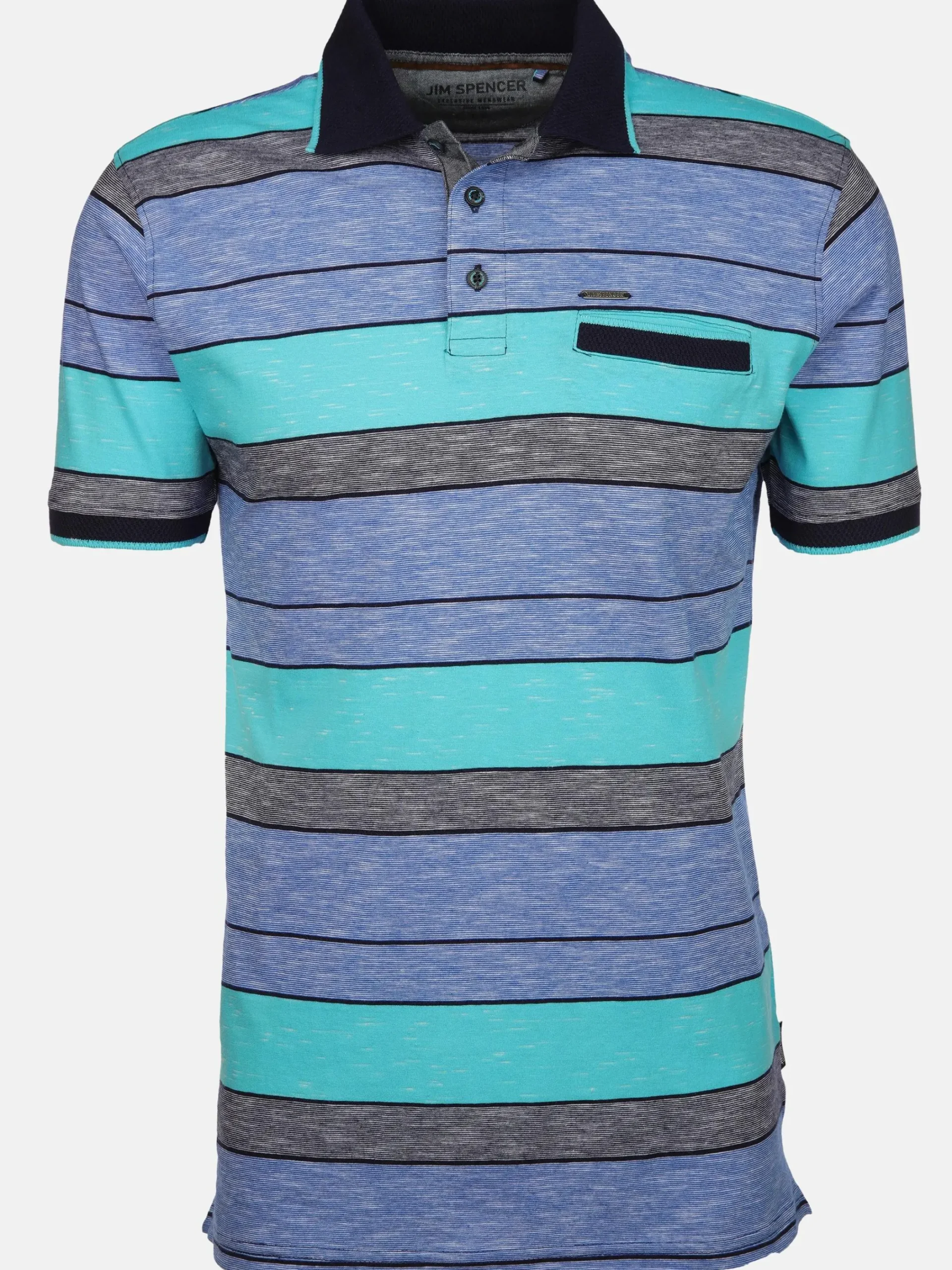 Herren Jim Spencer Herren Poloshirt im Streifenlook