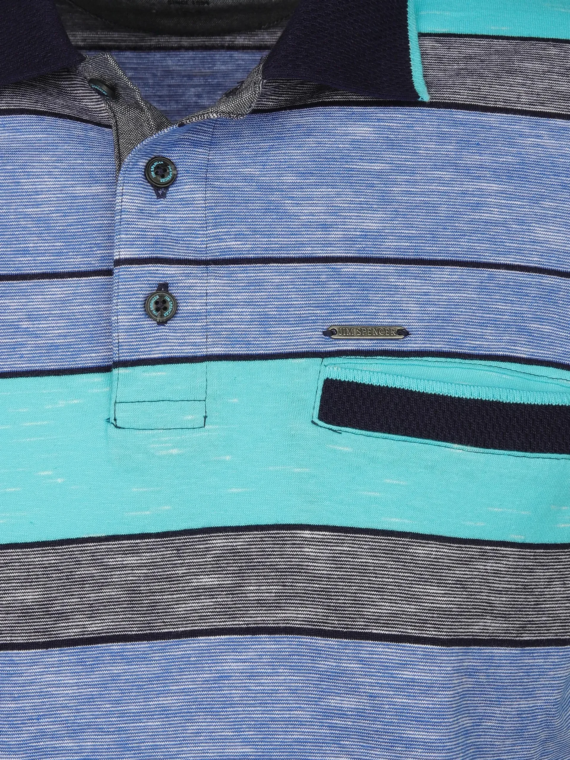 Herren Jim Spencer Herren Poloshirt im Streifenlook
