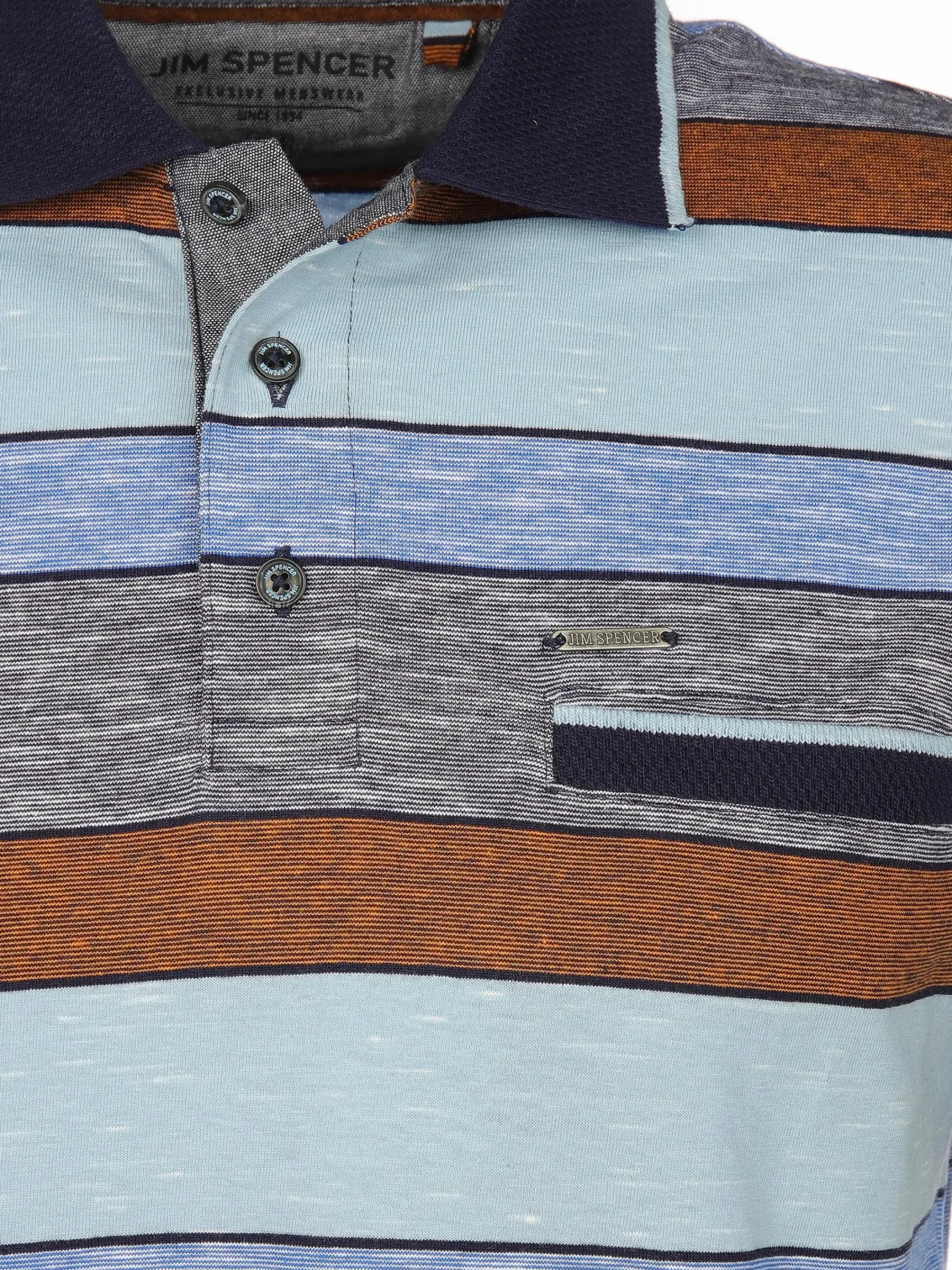Herren Jim Spencer Herren Poloshirt im Streifenlook