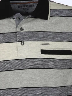 Herren Jim Spencer Herren Poloshirt im Streifenlook