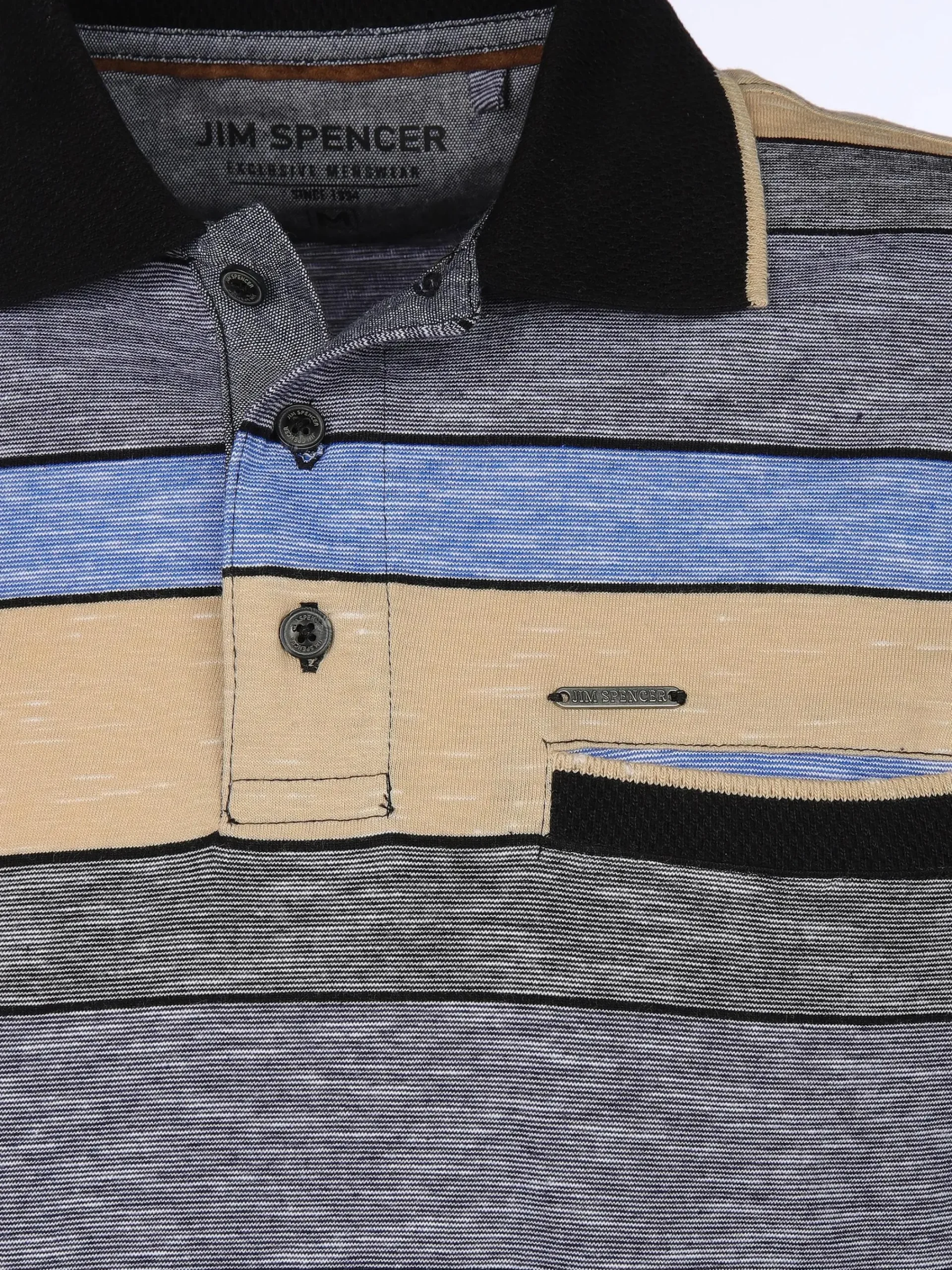 Herren Jim Spencer Herren Poloshirt im Streifenlook