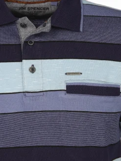 Herren Jim Spencer Herren Poloshirt im Streifenlook