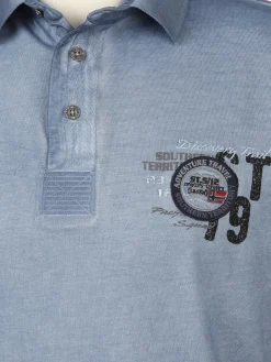 Herren Southern Territory Herren Poloshirt im Used Look