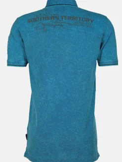 Herren Southern Territory Herren Poloshirt im Used Look