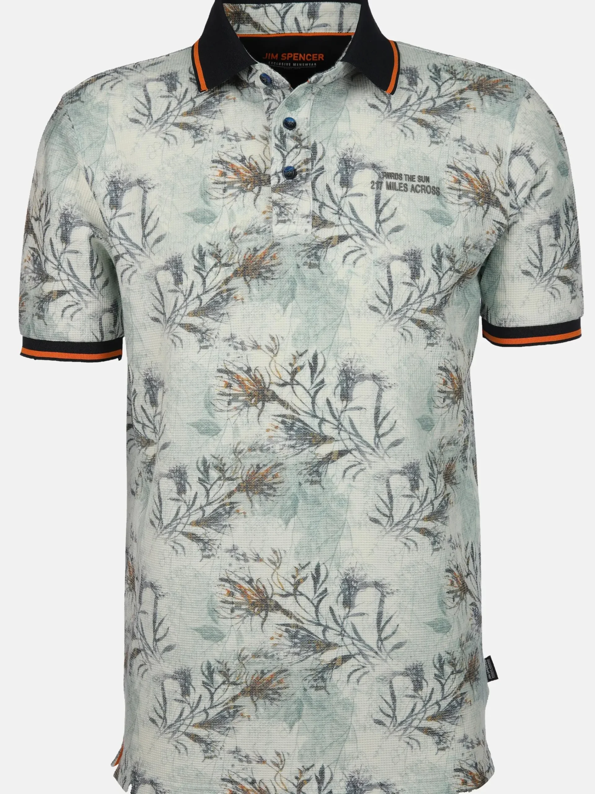 Herren Jim Spencer Herren Poloshirt mit Alloverprint